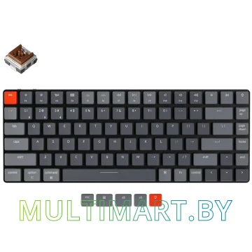 Клавиатура Keychron K3 Wireless V2 RGB K3-E3 (Keychron Low Profile Optical Brown)